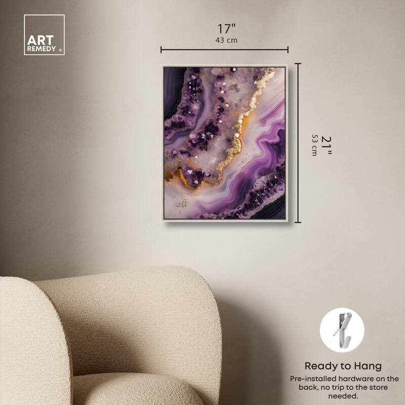 Amethystine Dream I Canvas by Art Remedy