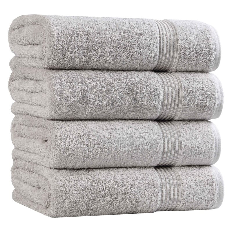 Superior Heritage Egyptian Cotton Absorbent Bath Towel Set of 4
