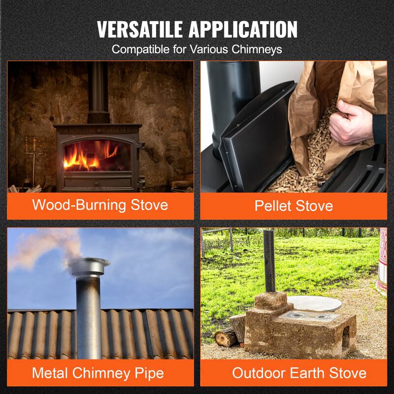 Chimney Cap, 6 inch, 304 Stainless Steel Round Roof Rain Cap, 11.81-inch Increased Caps, All Weather & Reinforced Screws