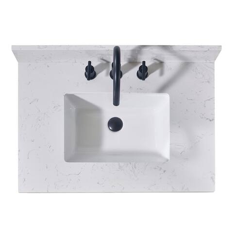 Altair Oderzo Bathroom Vanity Countertop in Aosta White Finish