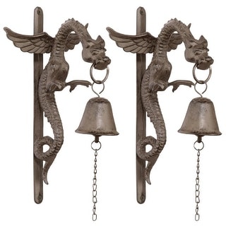 Design Toscano Florentine Dragon Gothic Iron Doorbell (Set of 2