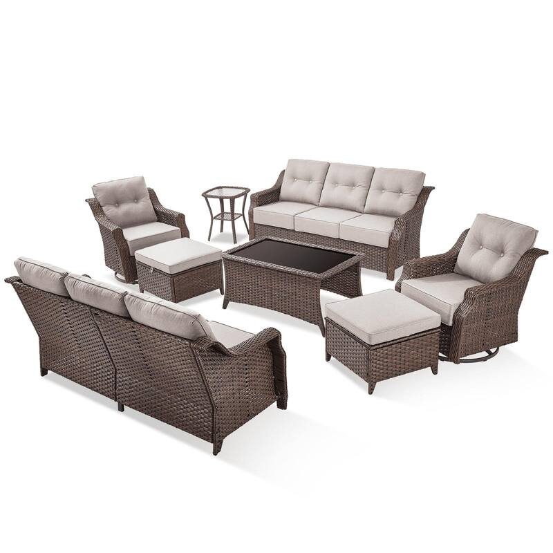 Outdoor Wicker Rattan Sofa Set for Garden