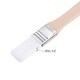 preview thumbnail 3 of 3, 0.6" Width Small Paint Brush Nylon Bristle with Wood Handle Tool 10Pcs - White