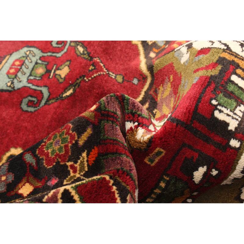 ECARPETGALLERY Hand-knotted Teimani Dark Red Wool Rug - 2'7 x 3'7