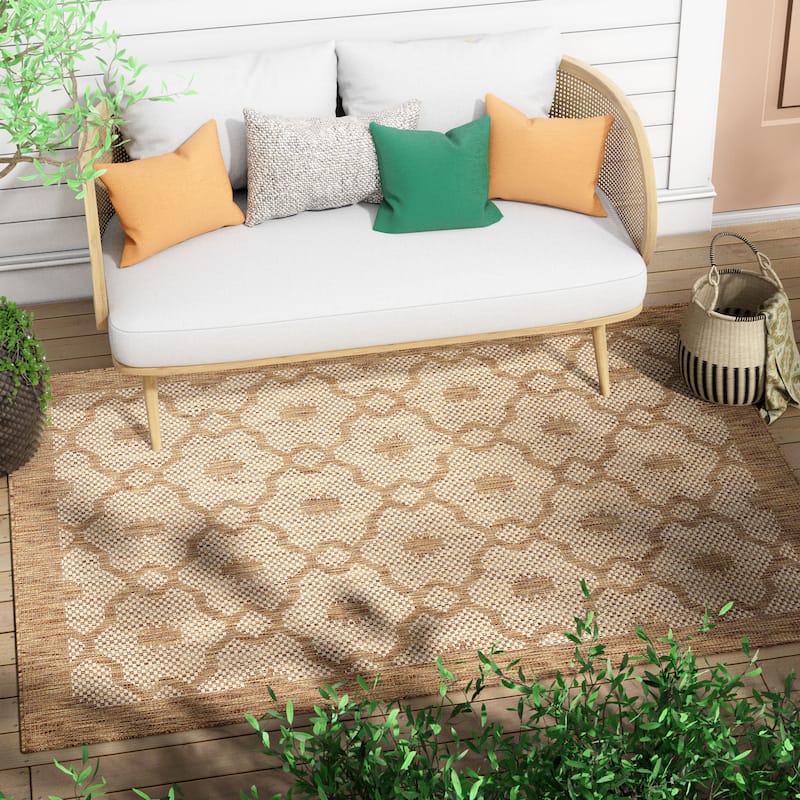 Well Woven Medusa Sol Indoor Outdoor Area Rug
