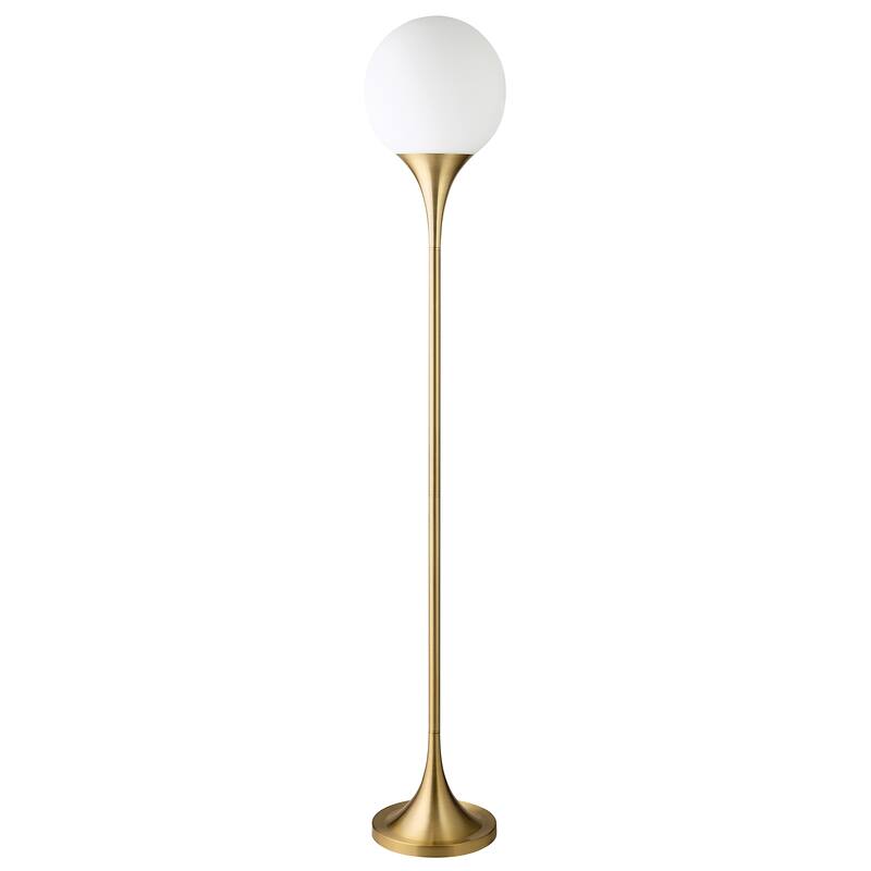 Mahdi Torchiere Floor Lamp with Glass Shade - 70" Tall