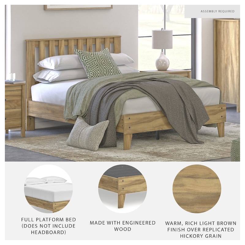 Signature Design by Ashley Bermacy Light Brown Platform Bed