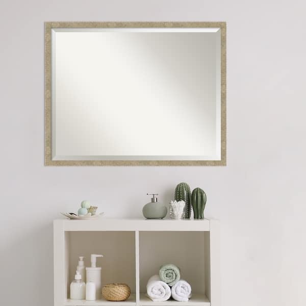 Jet Framed Bathroom Vanity Wall Mirror Overstock 32532912