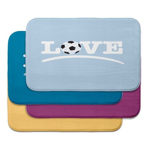 Love Soccer Bath Mat