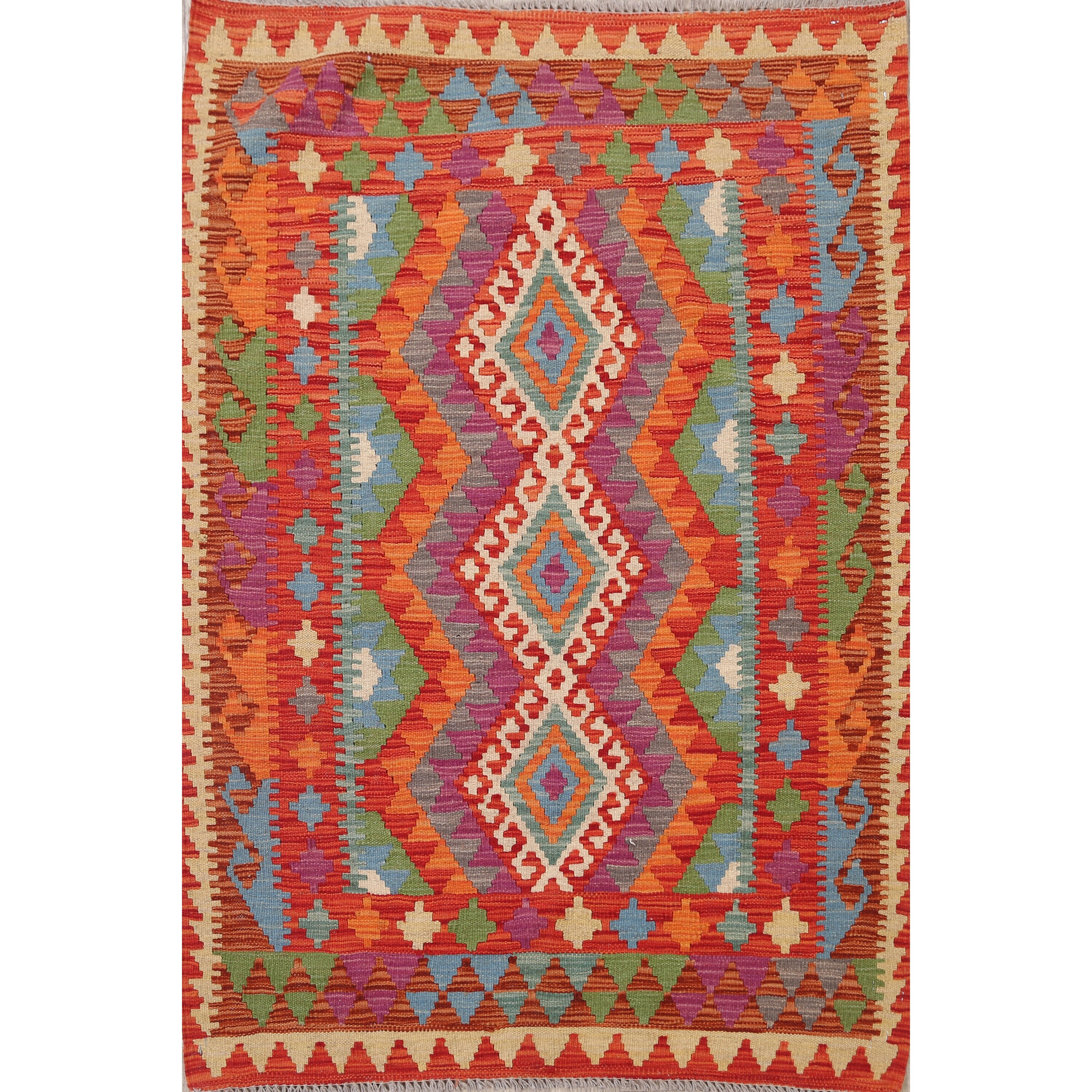 Shop Pastel Color South Western Kilim Oriental Area Rug Hand Woven Carpet 3 5 X 4 8 On Sale Overstock 31269882