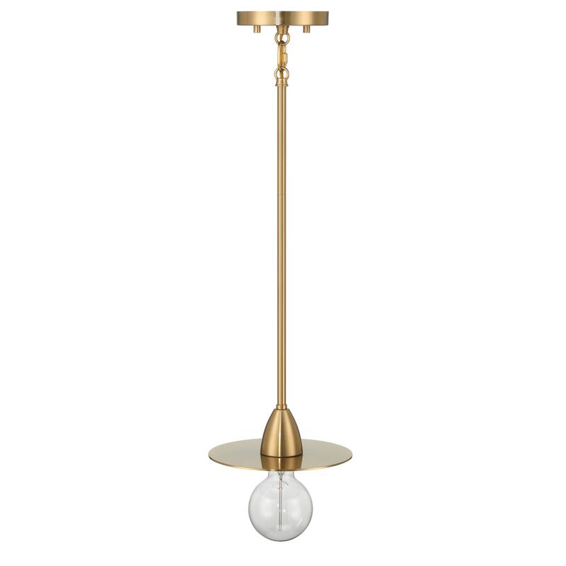 Daisy Exposed Bulb Metal Ceiling Light - 8.3"L x 8.3"W x 3.5"H