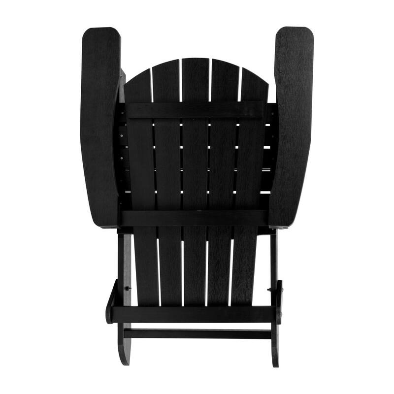 All-Weather Poly Resin Folding Adirondack Chair - Patio Chair
