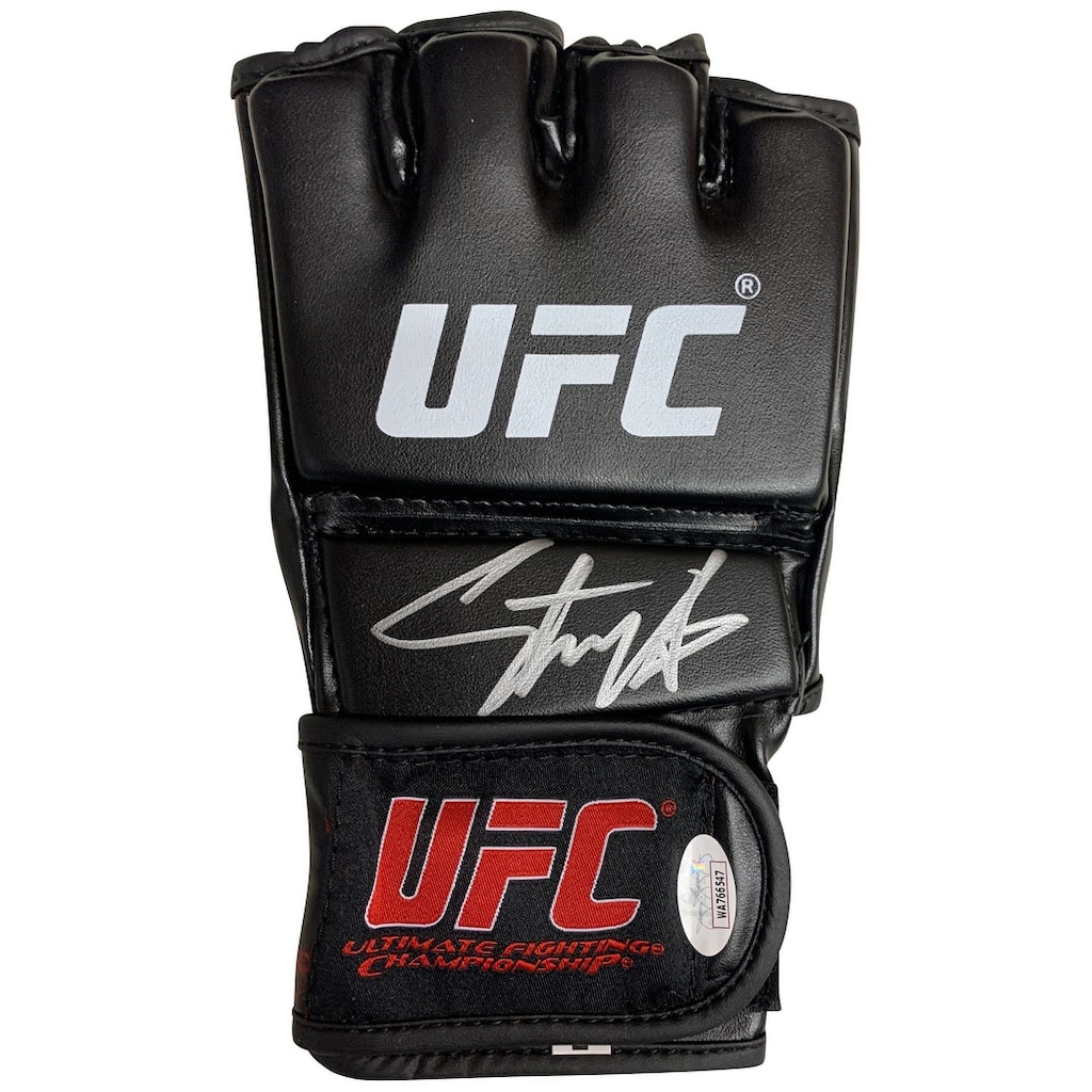 Israel Adesanya Autographed MMA Signed Glove JSA COA - 8'6" x 11'6"