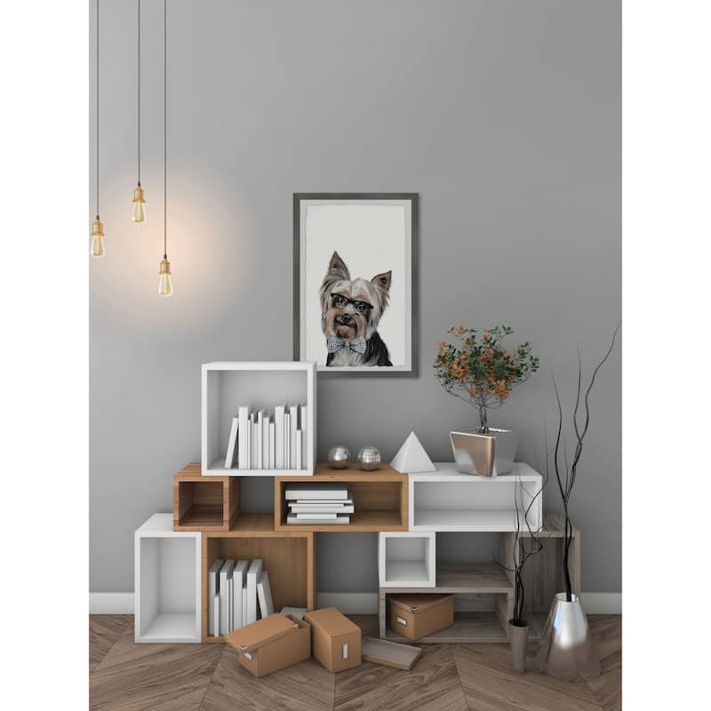 Rockstar Puppy Framed Wall Art, Elegant Home Touch - Sophisticated Artwork for Refined Décor