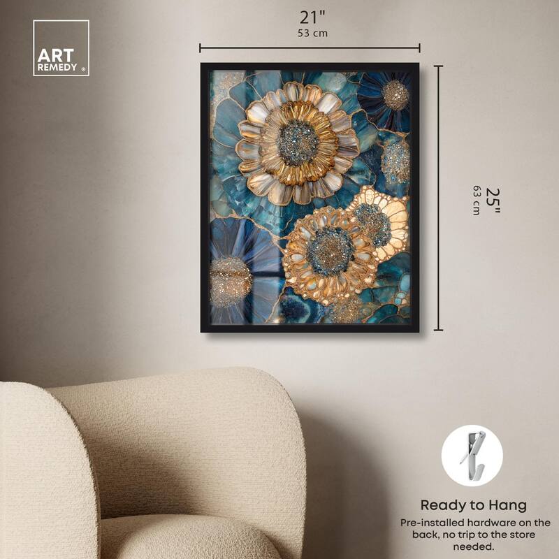 Opulent Geode I Shadowbox by Art Remedy