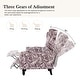 preview thumbnail 10 of 16, 29'' W Vintage Floral Manual Push Back Recliner Chair Set of 2