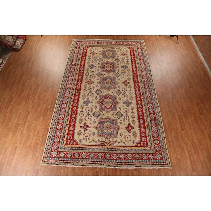 Kazak Oriental Large Area Rug Handmade Wool Carpet - 9'10" x 16'3"