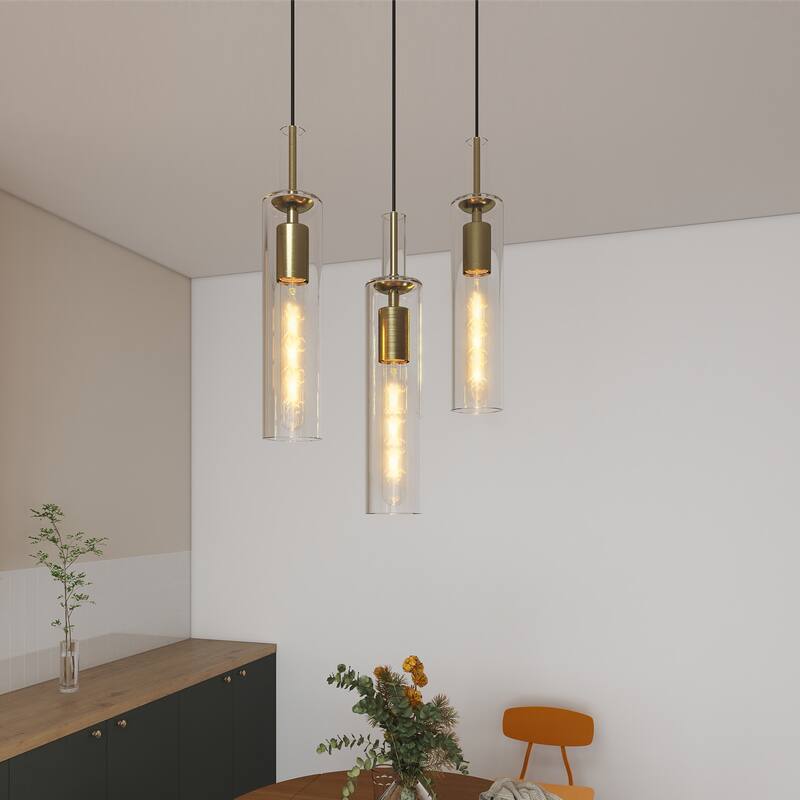 3 Pack Gold Pendant Lights