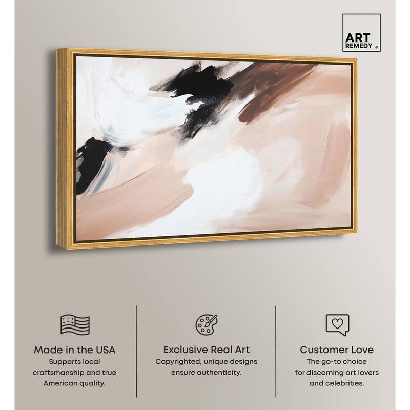 Swirls of Cream II Canvas by Art Remedy