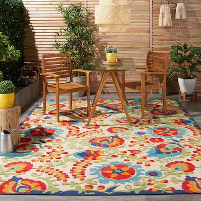 Nourison Aloha Indoor/Outdoor Floral Area Rug