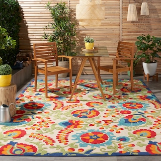 Nourison Aloha Indoor/Outdoor Floral Area Rug