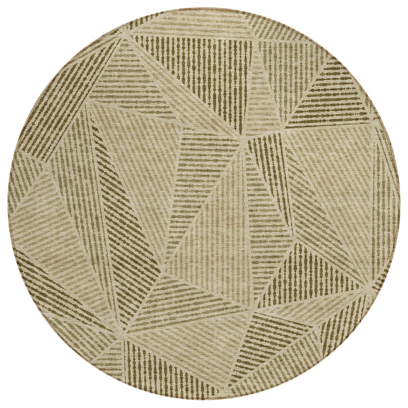 HomeRoots Geometric Transitional Rectangle Outdoor Rug
