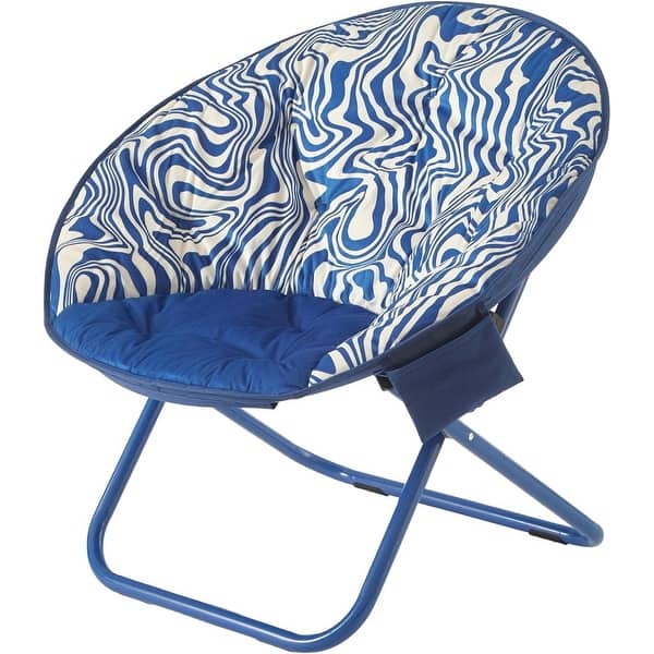 slide 2 of 27, Urban Lifestyle Micromick Saucer Chair Blue