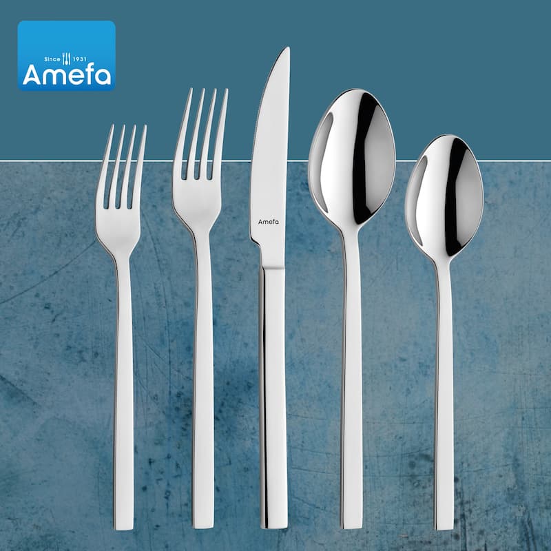Amefa Cube 20 piece Premium Stainless Steel Flatware Set