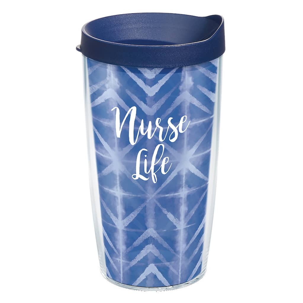 Tervis Nurse Life Made in USA Double Walled Insulated Travel Tumbler, Clear