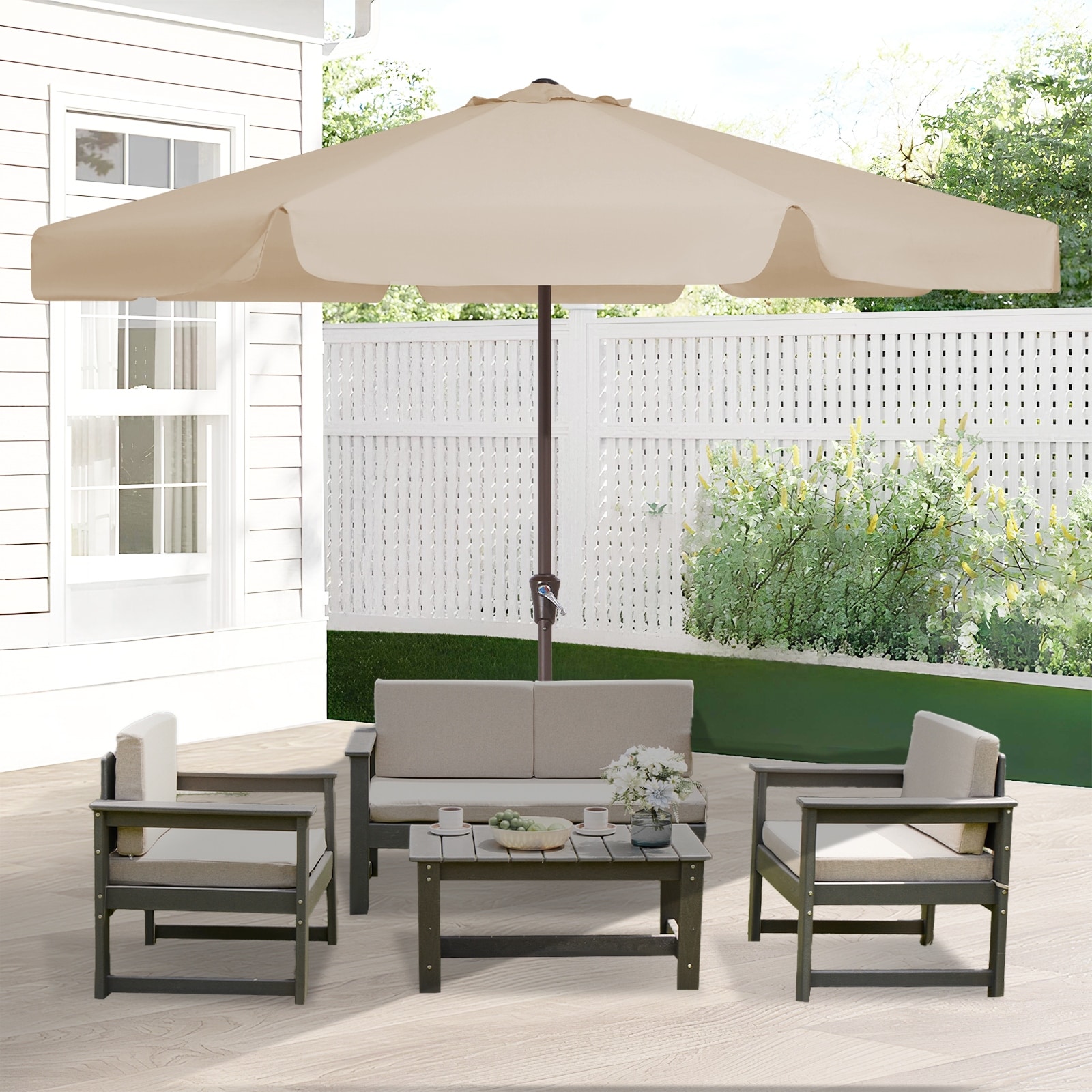 8 rib patio umbrella replacement canopy 13ft 8-Rib /2.5m/2.7m/2.8m/3.0m/3.5m) are provided to SKY11821:338-256-847-0 Coleman Bt200x Coleman Ct200u Color:Black/Chameleon