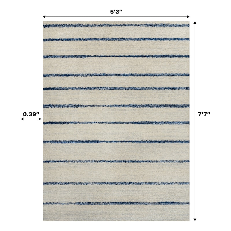 JONATHAN Y Alia Minimalist Stripe Area Rug