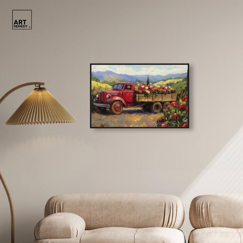 Flowers in Transit II Canvas by Art Remedy