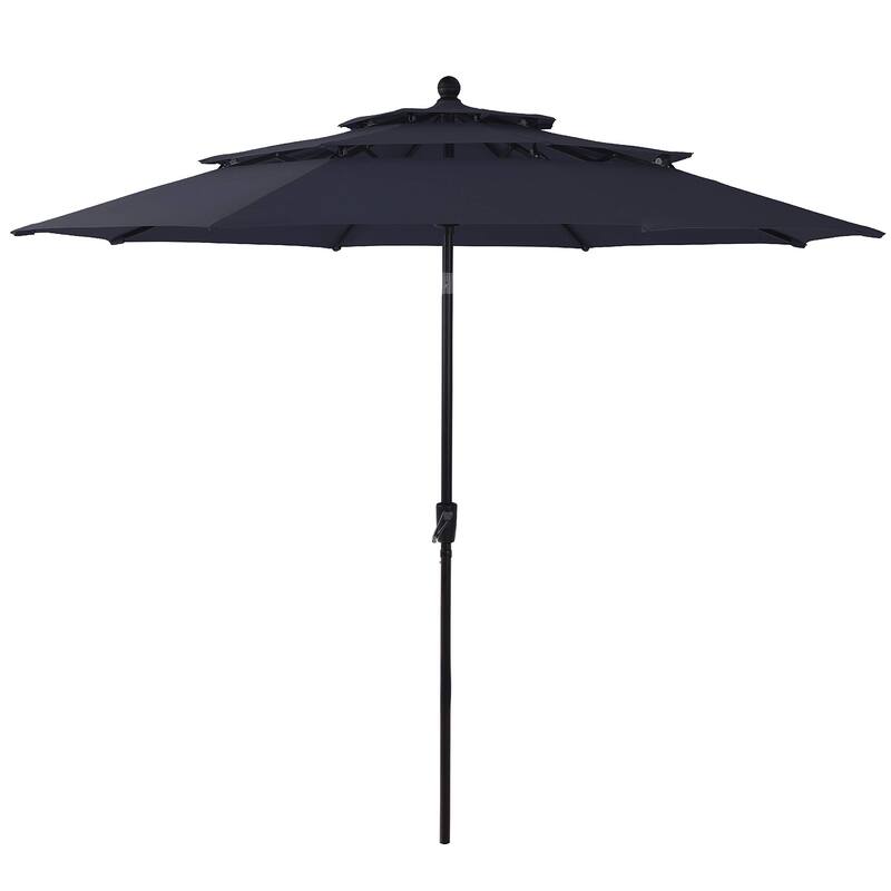 MAISON ARTS Outdoor Patio 6 Pieces Dining Set with Umbrella