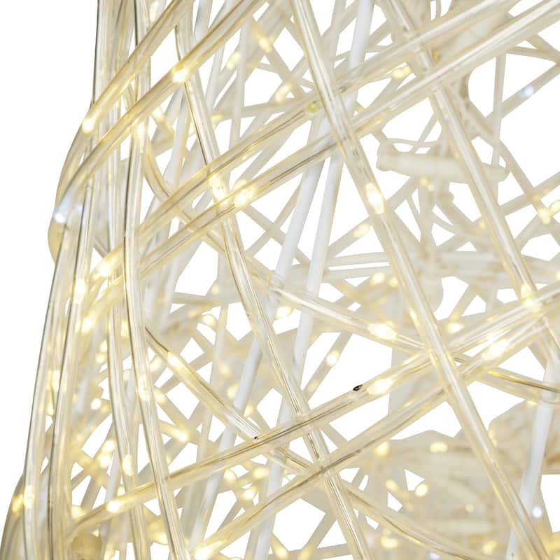 Twinkling 1450 LED Christmas Cone Tree with Warm White & Cold White Lights - Large