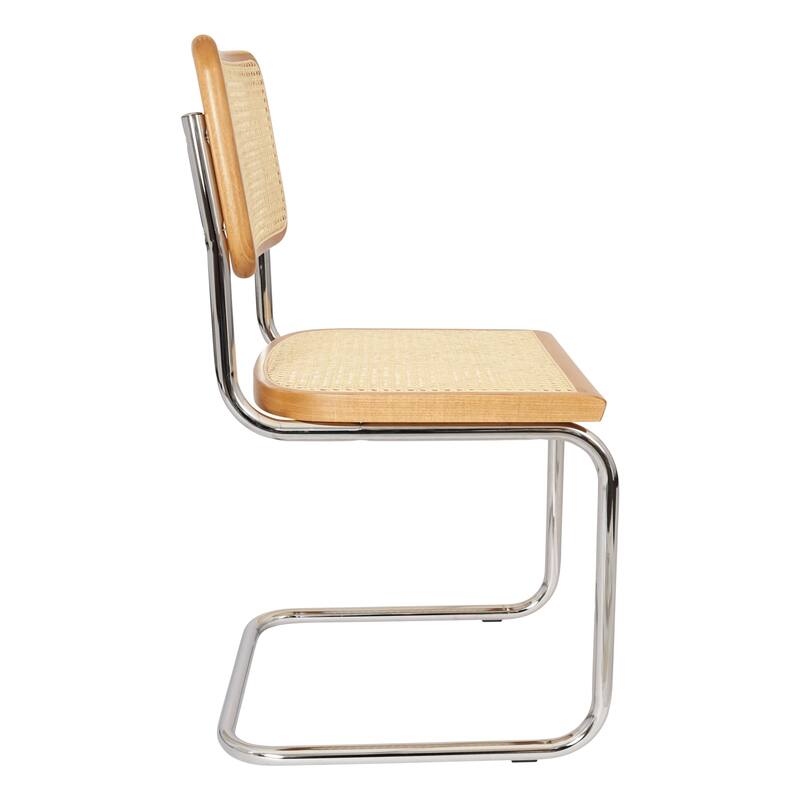 Breuer Chair Company Marcel Breuer Cesca Cane Cantilever Side Chair w/ Chrome Steel Frame (Various Wood & Cane Colors)