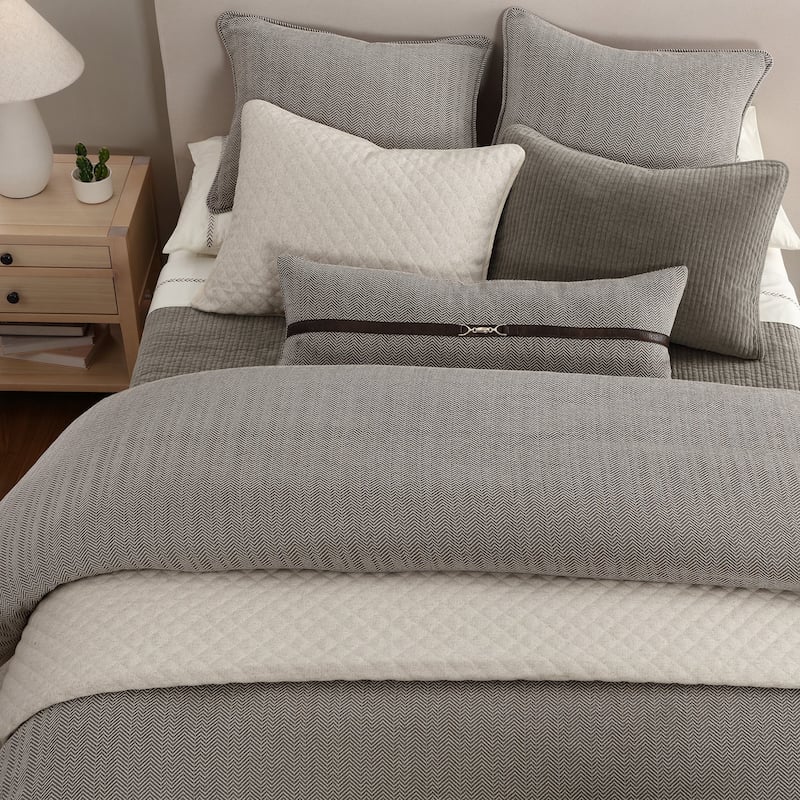 HiEnd Accents Timeless Classic Chenille Herringbone 3 Piece Comforter Set