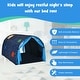 preview thumbnail 4 of 18, Kids Galaxy Starry Sky Dream Portable Play Tent with Double Net Curtain - 57" (L) x 40" (W) x 32.5" (H)