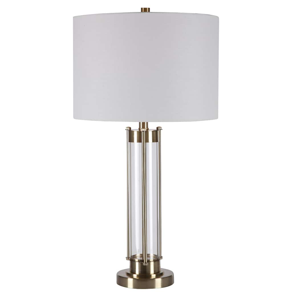 Glass 1-light Table Lamp