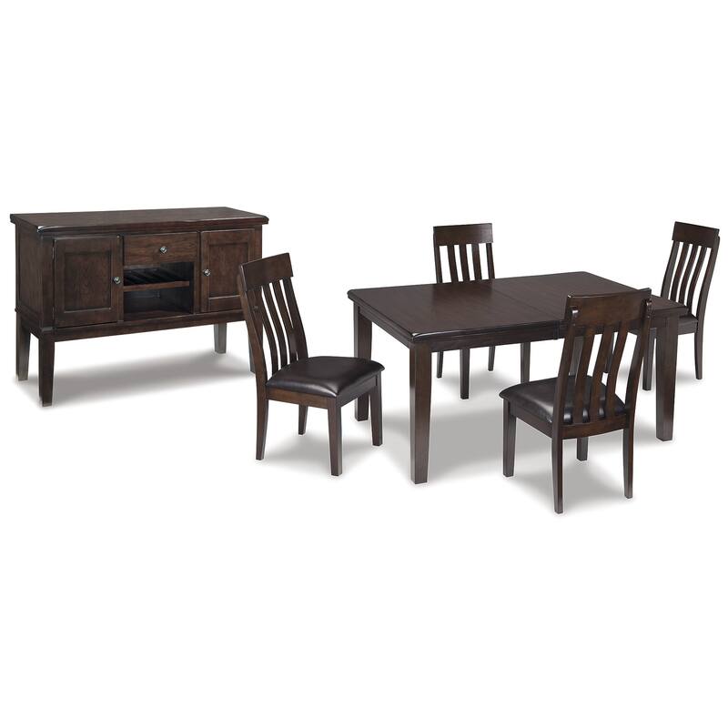 Signature Design by Ashley Haddigan Dark Brown 6-Piece Dining Package