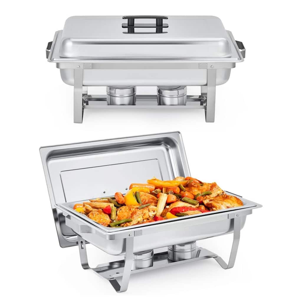 8 Qt Buffet Chafing Dishes and Warmers Sets for Parties Wedding