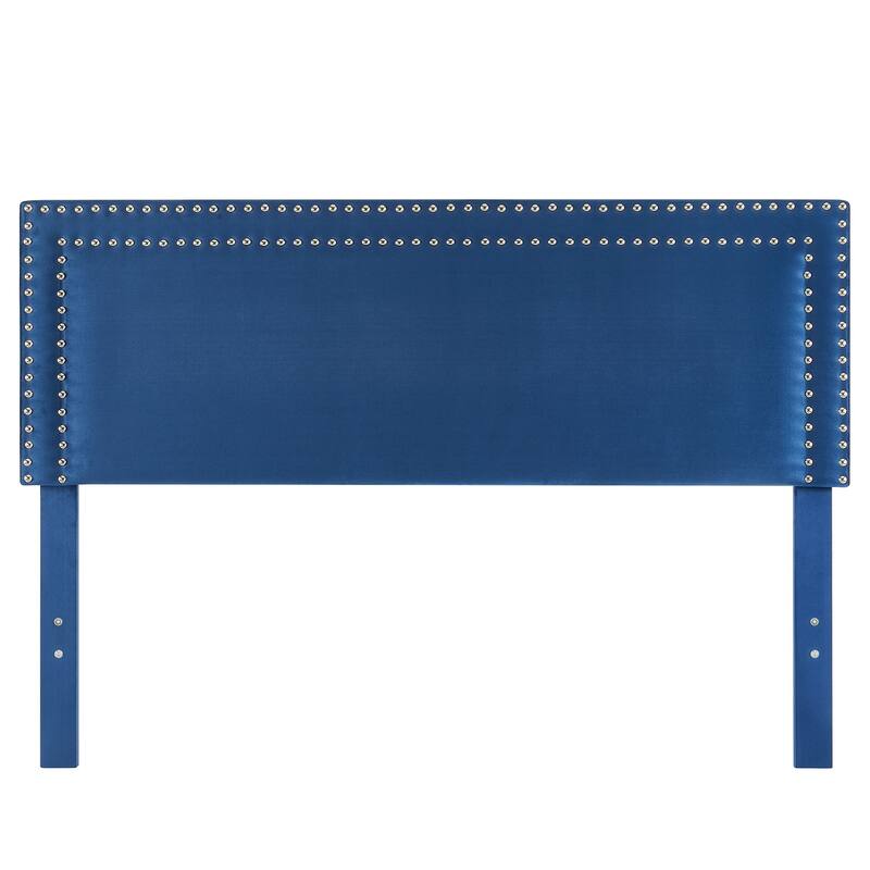 VECELO Upholstered Bed Frames with Height Adjustable Headboard