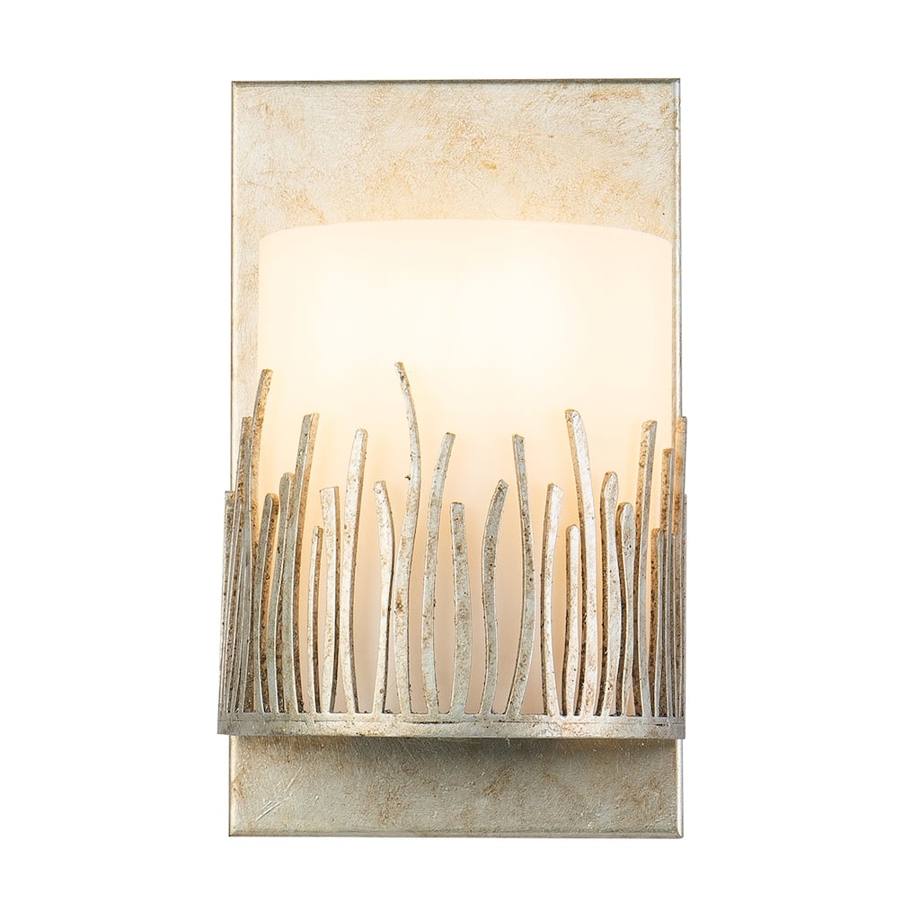 1 Light Wall Sconce in Distressed Silver