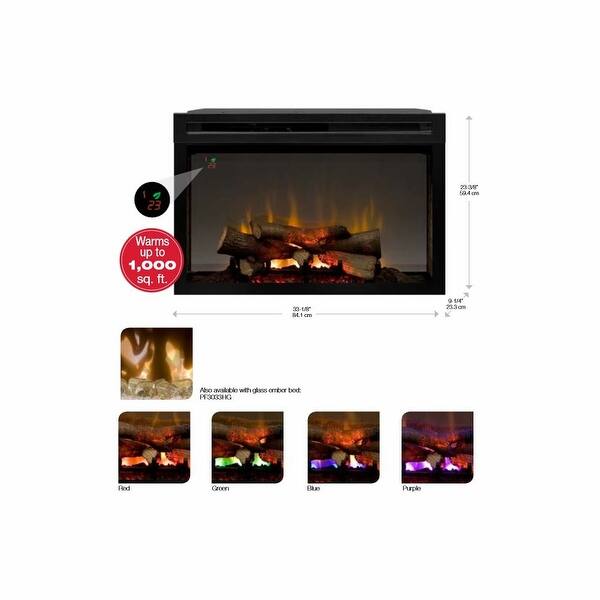Shop Dimplex Pf3033hl 33 Multi Fire Xd Electric Firebox With