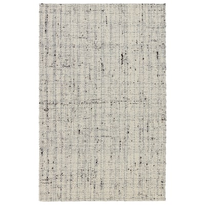 Juniper Home Cambridge Collection Basket Weave and Tweed Design Wool Area Rug
