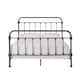Giselle Victorian Iron Metal Bed by iNSPIRE Q Classic - Dark Grey - Queen