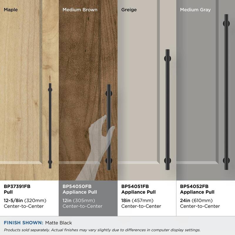 Amerock BP54050 Radius 12" Center to Center Bar Appliance Pull