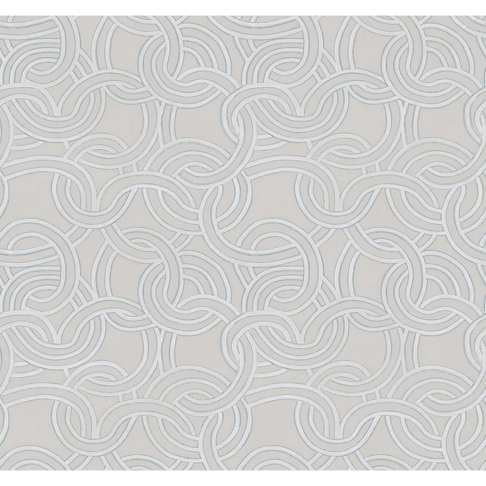 Seabrook Designs Janina Chain Geometric Unpasted Wallpaper