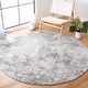 preview thumbnail 8 of 12, SAFAVIEH Tulum Ilze Modern Abstract Rug - Ivory/Blue - 6' x 9'