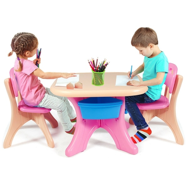 Kiddies plastic table and chairs hotsell for sale