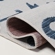 preview thumbnail 16 of 17, JONATHAN Y Veronica Classic Beach Stripe and Palm Leaf Indoor/Outdoor Area Rug
